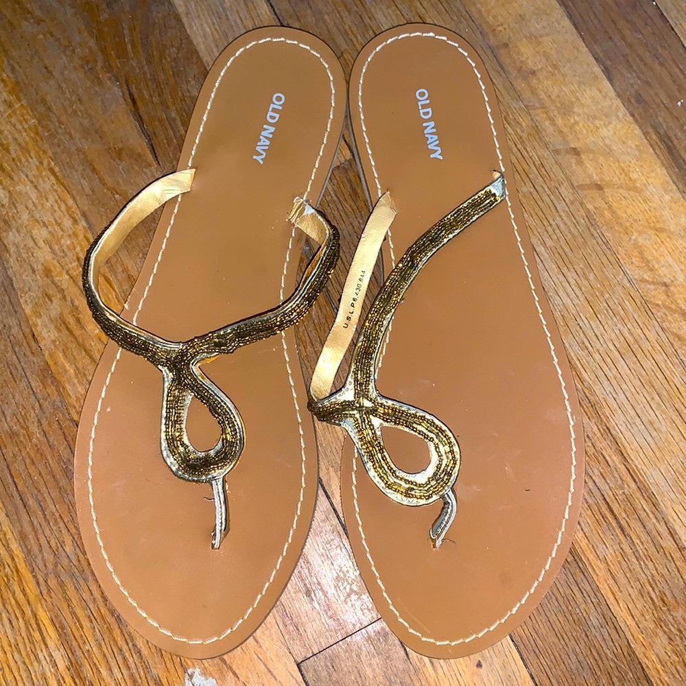 Never worn gold sandal